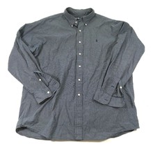 Ralph Lauren Mens Long Sleeve Button Front Shirt Ellington Black Checks ... - $14.80