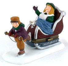 Dept 56 Heritage Village Sleighride Trinket Box Figure 57502 - £11.85 GBP