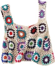  Colorful Floral Embroidery Crochet Tank Top - £39.16 GBP