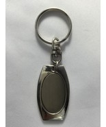 Silver Tone Heavy Duty Key Ring KeyChain Rectangle 3.5&quot; Long x 1&quot; - £7.53 GBP