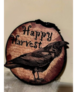 Fall Happy Harvest Crow wall Sign - 16 inch - $57.19 CAD