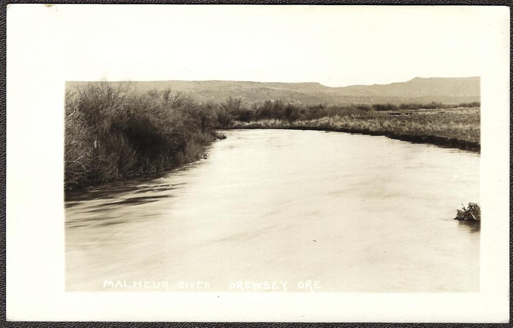 Drewsey, Oregon Pre-1920 RPPC - Malheur River Real Photo Postcard - $12.75