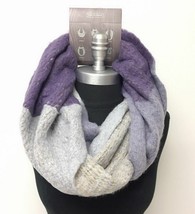 Women&#39;s Winter Circle Knit Infinity Scarf Soft Wrap Lavender Purple High quality - £7.60 GBP