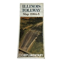 Vintage Illinois Tollway Road Map 1984-1985 Scenic Overview Poster Brochure - $6.99