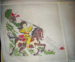 Davy Crockett Handkerchief - Vintage  - $5.75