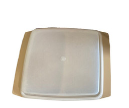 Vintage Tupperware Harvest Gold Divided Serving Container 1970&#39;s With Lid  - £14.48 GBP