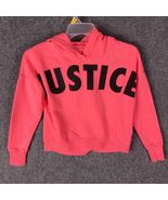 Justice Hoodie Girls Large Pullover Pink Polyester Blend Kids L - $16.73 CAD
