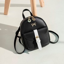 Women&#39;s Mini Backpack PU Leather Kawaii Backpack Cute Graceful Bagpack Small Sch - £16.11 GBP