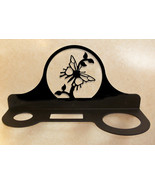 Wrought Iron Mountable Hair Dryer Rack Butterfly Bathroom Home Decor Caddy - £19.70 GBP