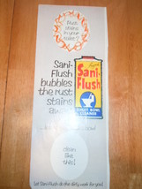 Vintage Sani Flush Print Magazine Advertisement 1966 - £5.52 GBP
