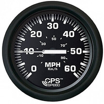Faria Euro Black 4&quot; Speedometer 60MPH (GPS) - £114.84 GBP