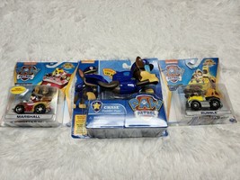 Paw Patrol True Metal Cars Lot of 3 Chase Paddlin Pups Marshall Rubble New - £9.77 GBP