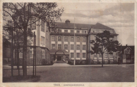 Treviri Germania ~Kunstgewerbeschule~ 1913 Foto Cartolina - £9.43 GBP