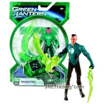 Year 2010 DC Green Lantern Movie Power Ring 4&quot; Figure GL04 SINESTRO with Swords - £23.50 GBP