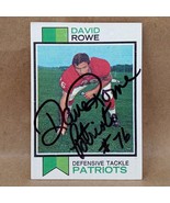 1973 Topps #436 David Rowe SIGNED Autographed Card New England Patriots - $4.95