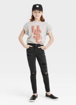 Girls&#39; High-Rise Skinny Jeans. Size 16. Distressed- art class. NWT - £13.49 GBP