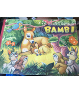 Vintage Walt Disney&#39;s Bambi Hardcover in Dutch with Sticker Inserts Comp... - $219.14 MXN