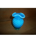 Blue Hobnail Vase - £3.99 GBP