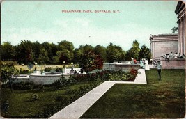 State View~Delaware Park From Albright Art Gallery Buffalo NY Vintage Postcard - £5.08 GBP