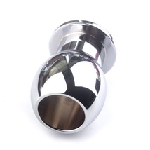 Stainless Steel Hollow Design Anal Plug Anal Plug With Anal Beads For Men And Wo - £23.76 GBP