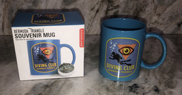 Coffee Cup 12oz-“DIVING CLUB Bermuda Triangle”Souvenir Mug-3 3/4”Hx3 1/4”W-NEW - £15.48 GBP