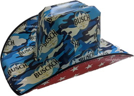 NEW Busch Cowboy Cowgirl Hat Beer Box Cardboard Hat from Nashville - £35.84 GBP