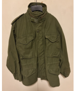 Vintage Alpha Industries Field Jacket Small Regular Green M65 Cold Weather Coat - $88.11