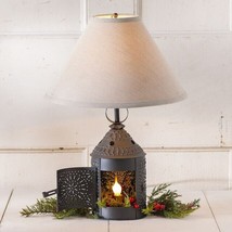 Paul Revere table Lamp in Black with Linen Shade - $124.99