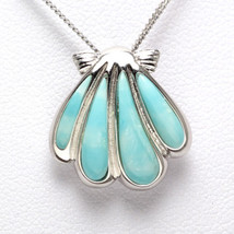 Natural LARIMAR Gemstones Solid 925 Sterling Silver Jewelry Necklace Pendant - £19.46 GBP