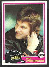 Detroit Tigers Pat Underwood 1981 Topps Baseball Card # 373 nr mt     - £0.39 GBP