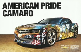 2013 Chevrolet CAMARO AMERICAN PRIDE Concept brochure catalog card GM Mi... - $6.00