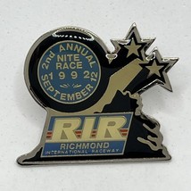 1992 Nite Race Richmond Raceway Virginia Race NASCAR Racing Enamel Lapel... - $7.95