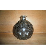 Round , Textured Gray Glass Vase  - £19.66 GBP