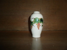 Artmark Decorative Vase with Painted  Grapes  - $6.84 CAD