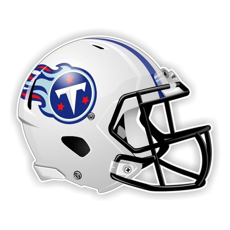 Tennessee Titans Football Helmet Decal / Sticker Die cut - $2.96 - $11.87