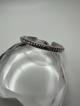 Vintage Navajo Roger Skeet Sterling Silver Stamped Heavy Cuff 2.25” - $198.00