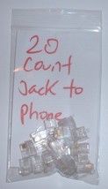 modular, plastic wall jack to phone plugs; 20 count per bag; phone resto... - €13,12 EUR