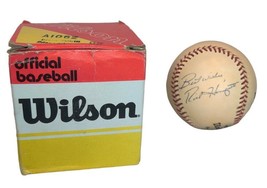 Vintage Wilson A1062 Baseball In Box Signed By Rick Honeycutt &amp; Shane Ra... - $199.99