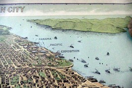 The Exposition City San Francisco 1912 Map Art Print Press Reprint 1970 16X23" - $74.10
