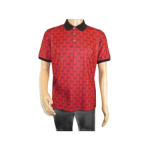Men Sports Shirt DE-NIKO Short Sleeves Soft Modal Fashion Polo Shirt G1121 Red image 7