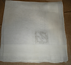 Men&#39;s Handkerchief - White with the Initial  &quot;M&quot;  - $4.25