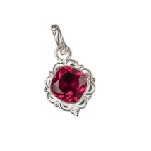 Garnet Gemstone 925 Silver Pendant Handmade Jewelry Pendant Gift For Women - £5.59 GBP