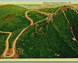 Whiteface Memorial Highway Wilmington New York NY UNP Linen Postcard G2 - $2.92