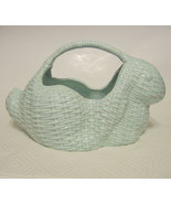 Ceramic Basket Rabbit Motif Hand Crafted Pottery - £19.65 GBP