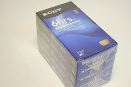 Lot of 5 Sony T-120 Brilliant Color &amp; Sound VHS Video Cassette 246min - $16.82