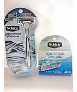 New Schick Quattro Titanium Razor With 2 Cartridges + Extra 4 Pack Cartr... - $23.31 CAD