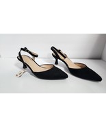 Mysoft Women&#39;s Ankle Strap Dress Heel Black Suede - €22,38 EUR