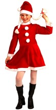 Little Miss Santa&#39;s Helper Girls Christmas Holiday Costume Size Medium (8-10) - £20.05 GBP