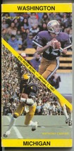 Rose Bowl NCAA Football Game Media Guide 1/1/1981-Washington-Michigan-VG - £42.20 GBP