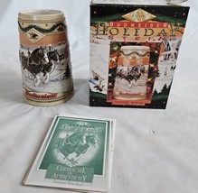 Budweiser 1996 American Homestead Holiday Stein Box and Authenticity Certificate - $19.79
